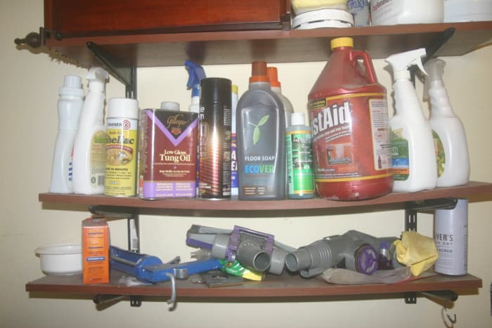 The set of utility shelves I built using the WBS and one of the activity lists in this article
