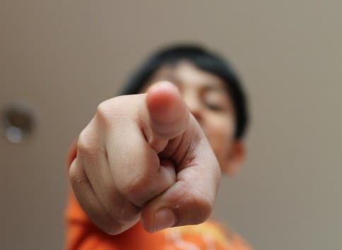 Standing in judgment of others often includes finger-pointing and projecting.