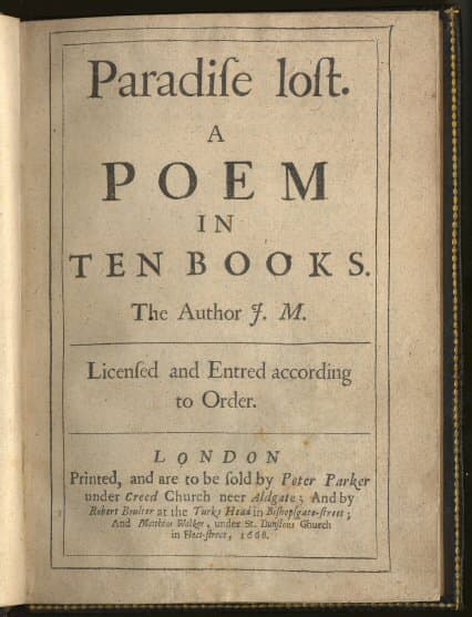 "Paradise Lost" by John Milton