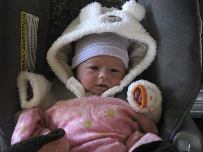 Bringing a baby out in public before they're six weeks old requires some planning.