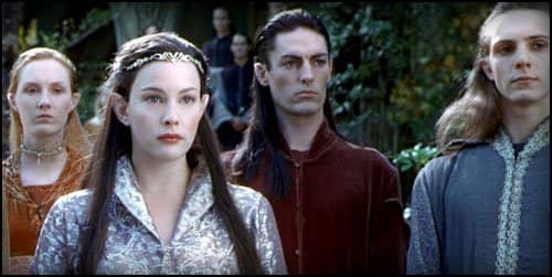 Peter Jackson's Characters as Tolkien's Elves In "The Lord Of The Rings."
