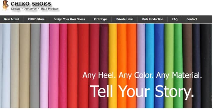 Design your own shoes on Chiko Shoes