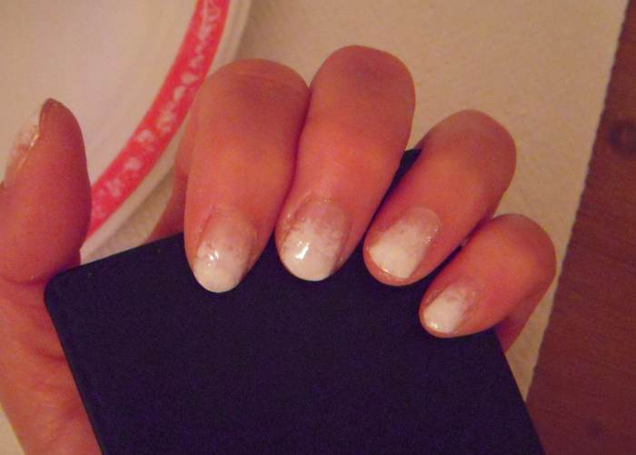 Ombre French manicure
