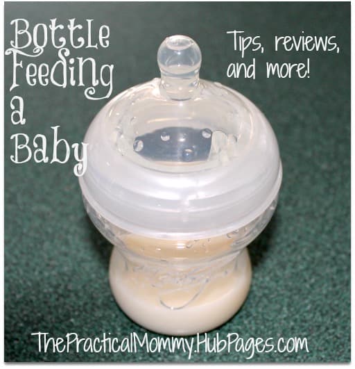Helpful tips for bottle feeding a newborn baby, plus bottle suggestions and a review of the Avent bottles.