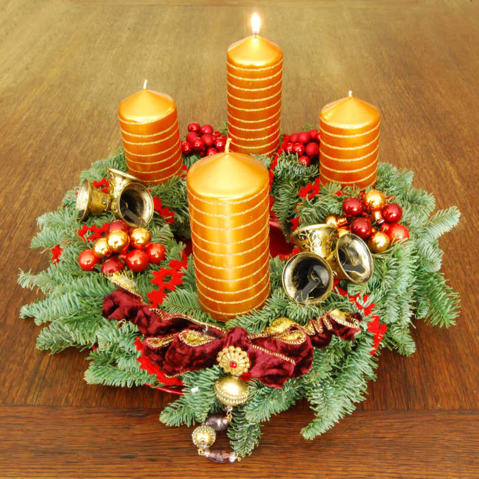 Each candle of the Advent Wreath marks one of the four Sundays of December during Advent as we anticipate Christmas with penitence, hope, and joy.