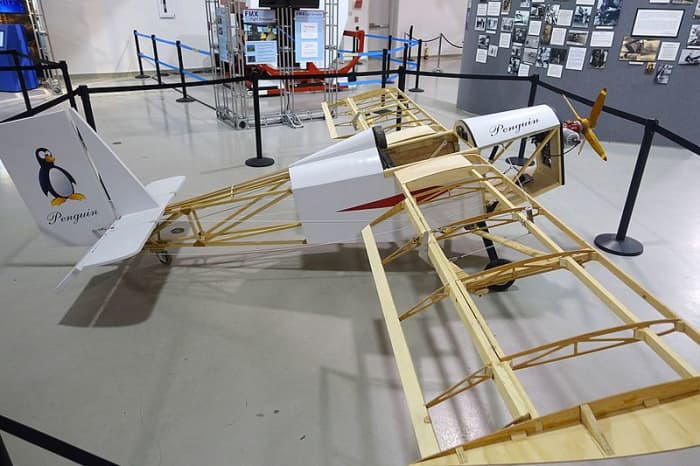Experimental Aircraft Association (EAA): the Penguin, designed in 1932 and built 2014. Yes, i is a whole airplane.