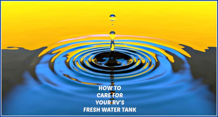 Learn how to keep your fresh water tanks clean so that your water supply does not become contaminated.