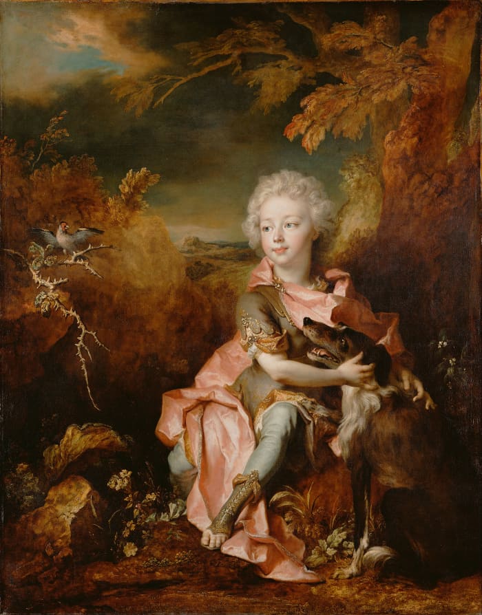 Young children just don't have the cognitive ability to distinguish girls from boys in dresses. Can you tell whether this painting depicts a boy or girl?
