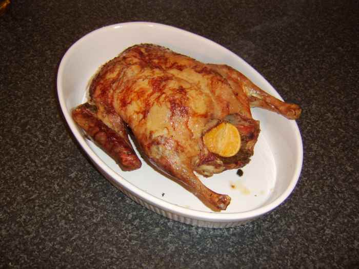 How to Roast a Whole Duck Delishably