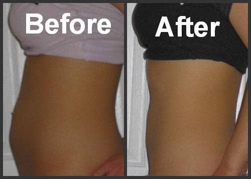 Before: When waste builds up in your gut, you will feel bloated. After: Drinking plenty of water and eating well will clear out your digestive system.
