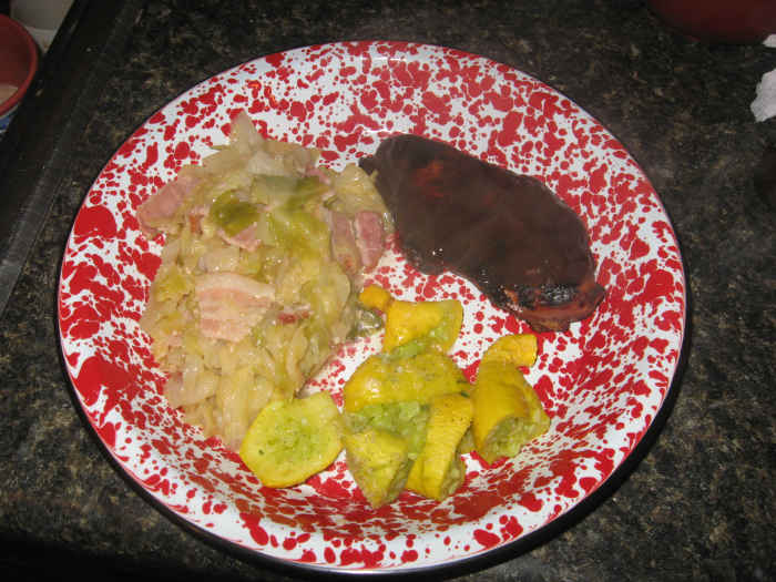 Easy baked squash made in the microwave.