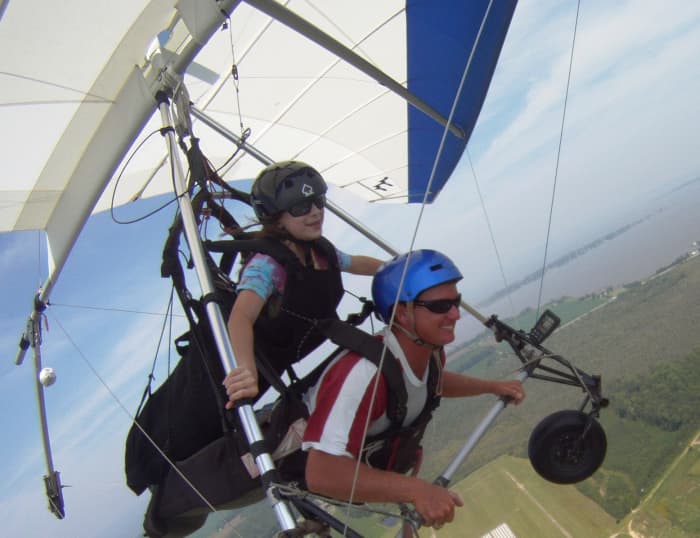 At age 11, my daughter went hang gliding. Do you see her "Dauntless" quality showing? She has always loved risk-taking, action, and adventure. Discussing Veronica Roth's book opened up great conversations for us about our values and priorities.