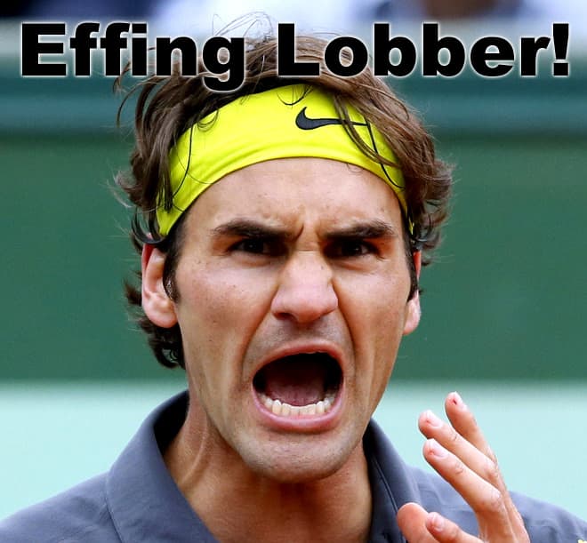 Widely regarded as the greatest tennis player of all time, Roger Federer routinely loses to the greatest lobber of all time, Rafael Nadal. Don't worry, Roger. We'll show you how to beat him! (Disclaimer: I'm kidding here, obviously.)