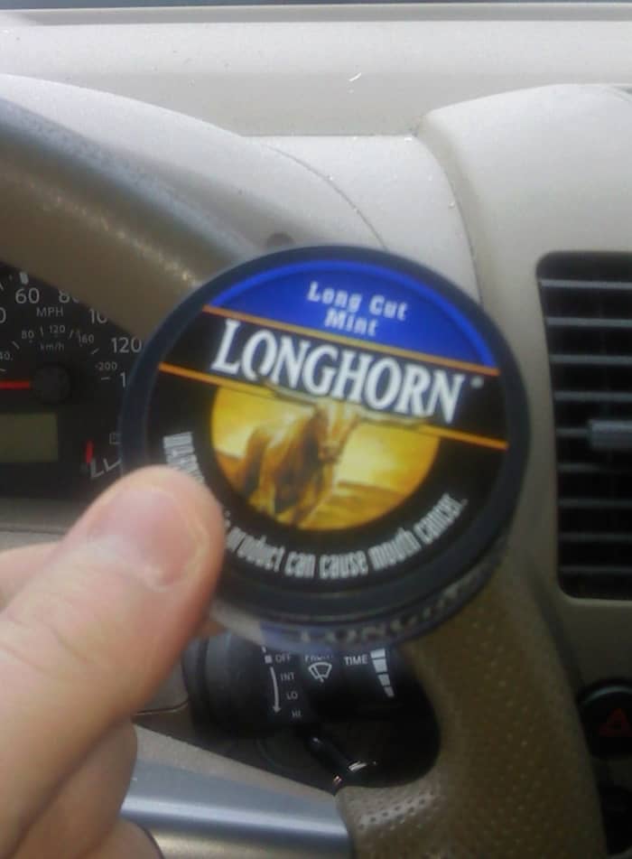 The end of an era: this was my last-ever can of tobacco. As soon as I finished it, I officially announced that I was quitting.