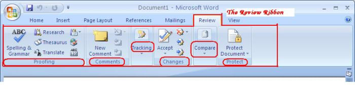 Using the Review Tab of Microsoft Office Word 2007 - HubPages