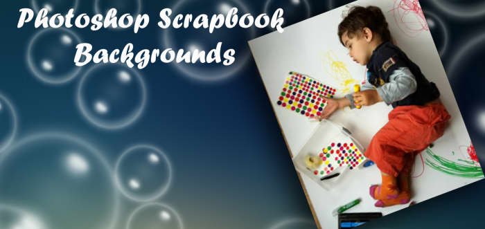 Be creative and design your own scrapbook backgrounds in photoshop.
