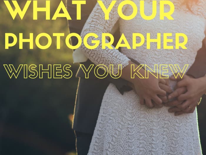 These 20 insights come from a real wedding photographer and are based on experience.