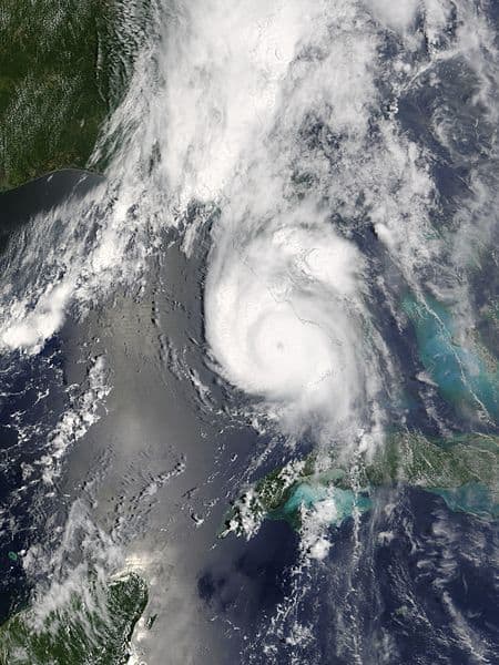 Hurricane Charley as it approached Florida's west coast.