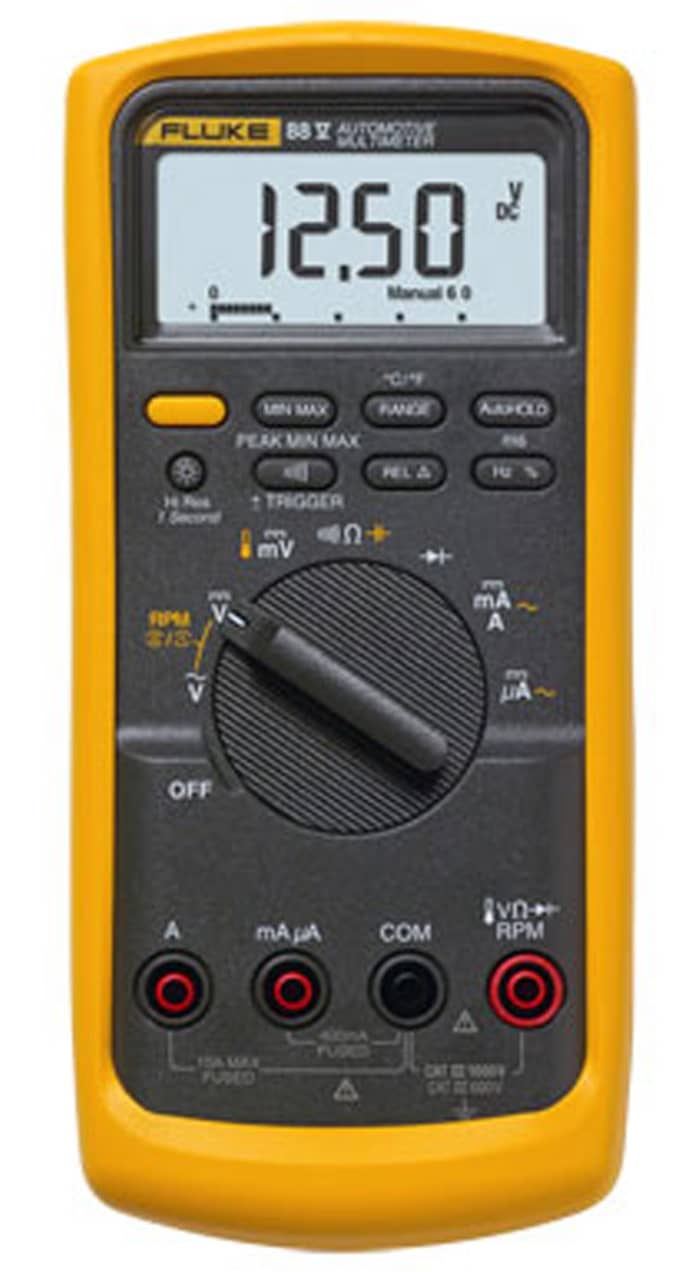A high-quality, reliable, and essentially highly priced digital multimeter from a popular brand, Fluke.