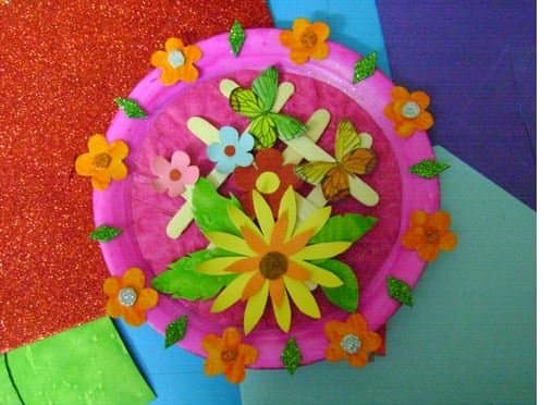 Collect together materials you have around and follow the steps below to create something beautiful for your wall.
