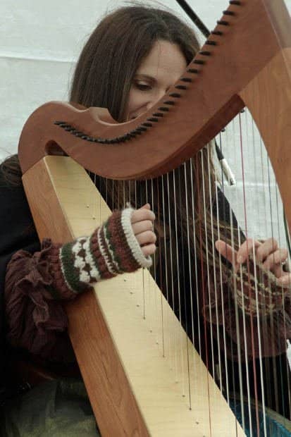 Arpeggio comes from the Italian word Arpeggiare, meaning to play like a harp - or one note after the other (broken chords)