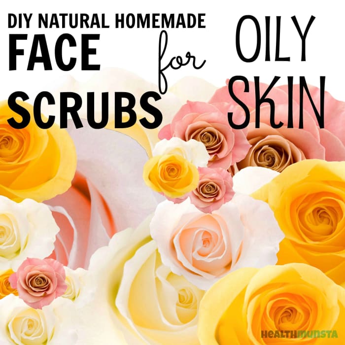Awesome DIY face scrubs for those with oily skin issues! All-natural, pure, safe and lovingly homemade recipes!