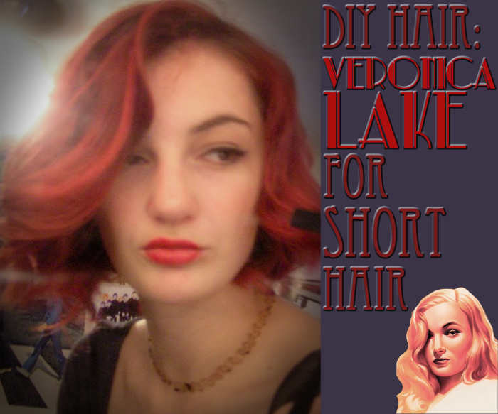 Even if you have short hair, you can pull off a 1940s vintage hairstyle.