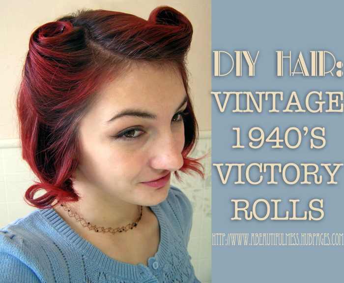 Victory rolls are adorable for any occasion!