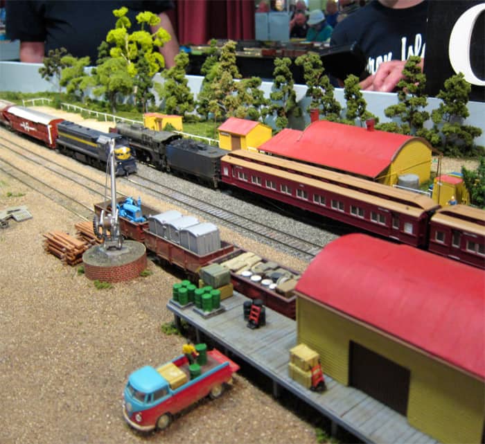 The display of Gordon station harks back to the days of Victorian Railway and VLine trains.