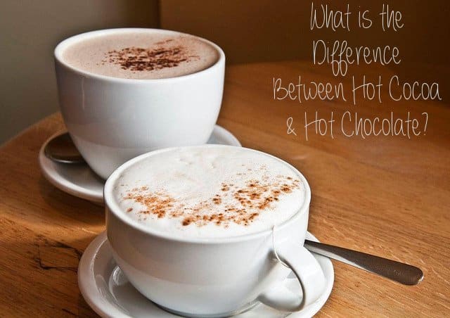 What is the difference between hot chocolate and hot cocoa?