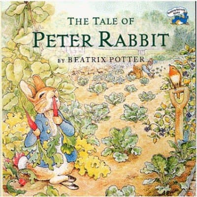 "The Tales of Peter Rabbit," written and illustrated by English children's writer Beatrix Potter.