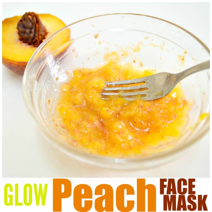 Try out this simple and easy glow peach face mask. Try not to eat it while your at it! It smells so good!