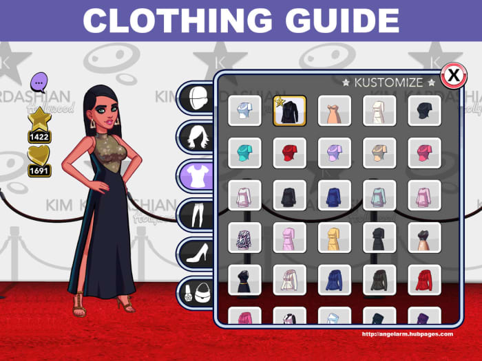"Kim Kardashian: Hollywood" Game Clothing Guide 
