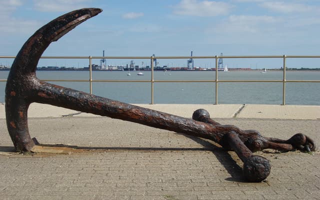 The ship's anchor keeps the vessel from drifting; anchor thoughts keep the individual from wandering. Photo by Oxyman