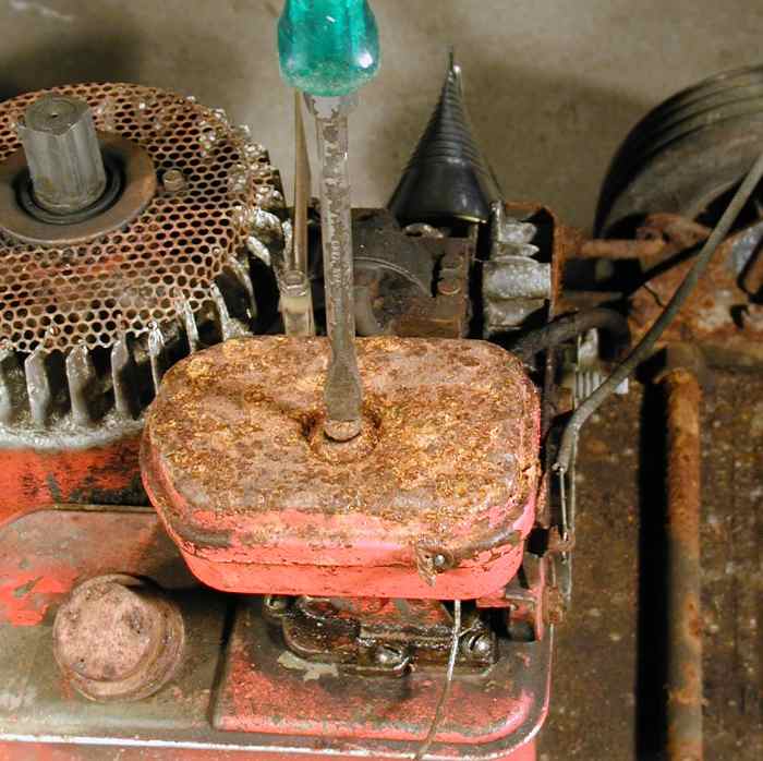 First remove the air filter.