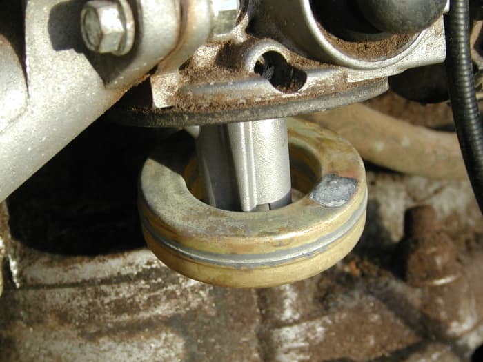 Once the bowl is removed, the float can be examined. Make sure it moves freely and isn't stuck and look for holes or signs of corrosion.