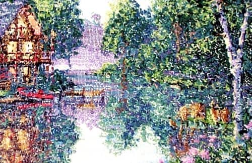 This is the back of a well done cross stitch. Yes, neatness counts when it come to making a beautiful piece of needle art.