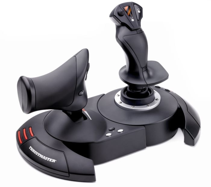 If you're looking for a budget gaming joystick, the Thrustmaster T-Flight is a decent option. Find more of our favorites below.