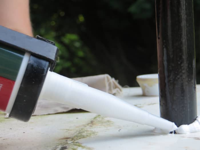 Sealing up the holes prevents unwanted bugs and other creatures from sneaking their way into your smoke cabinet.