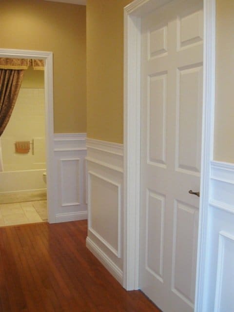 Wainscoting (wood panels lining the lower part of the walls) is a great way to add personality to a room.