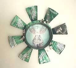 Altered Wall Hanging Made from Packaging