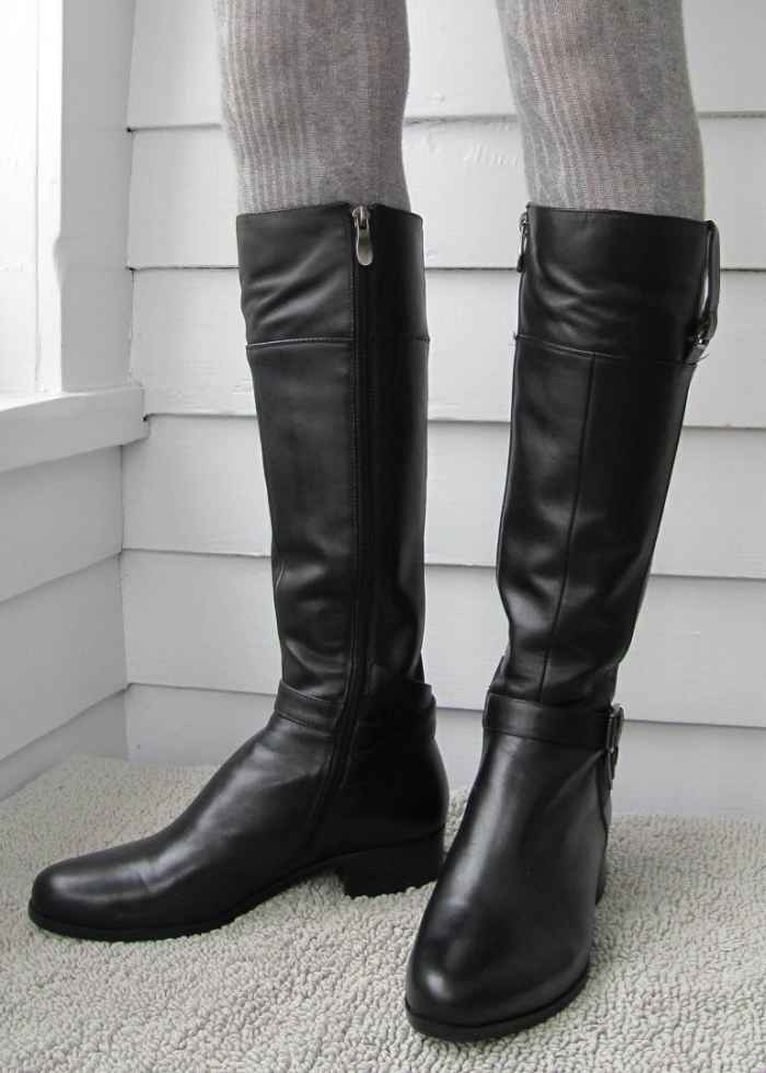 The Solemani "Gabi" is one of the tightest-fitting riding boots I've found.