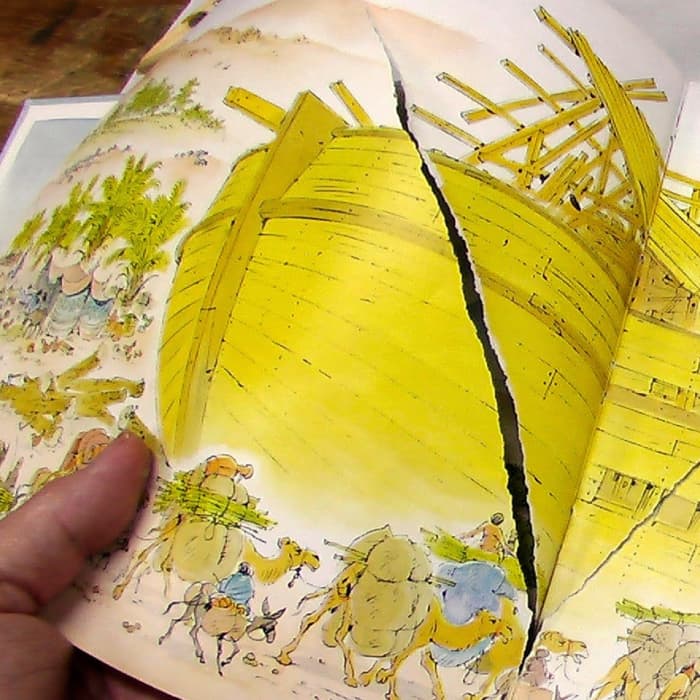 Oops! Another torn page to be repaired! Accidents will happen when a book is well-used and loved.