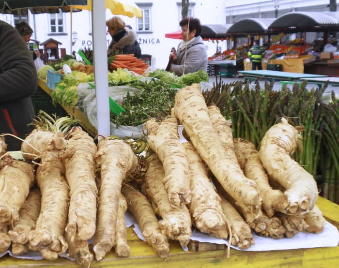 Horseradish's first harvest is often its best tasting. But you can always replant the following year for another tasty debut harvest.