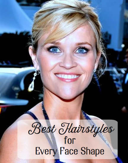 Different face shapes, including Reese Witherspoon's famous heart shape, look best when paired with the right hair style.