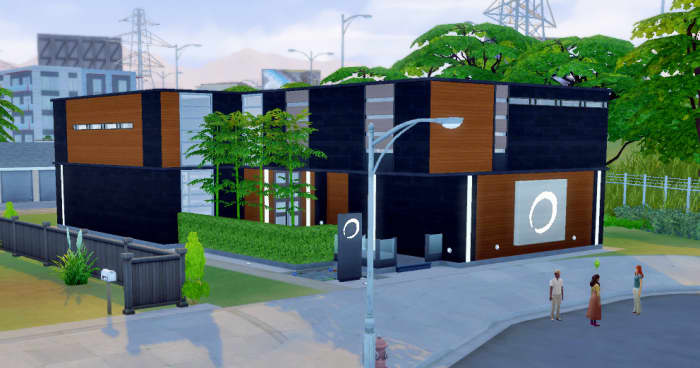 This is the ready-made spa that can be placed on a lot. It has all you need, but you can also use all the gorgeous new build items to build your own.