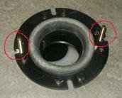 Add a washer and a nut to each bolt, to keep the bolts securely in place.