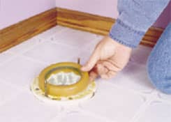 Wax flange