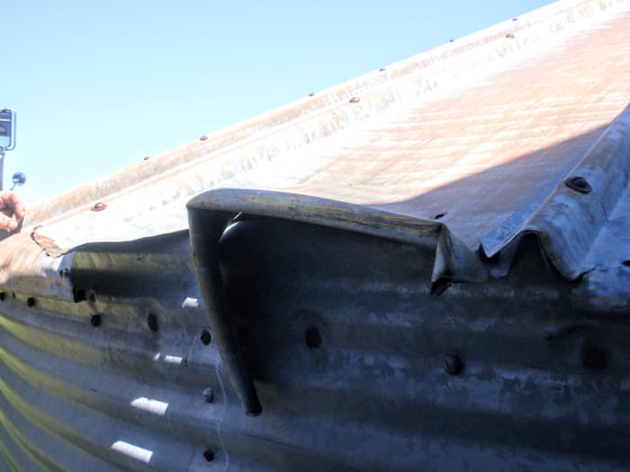 Carefully assess any damage to roof sheets, and determine whether you should fix the sheet(s), or replace them.