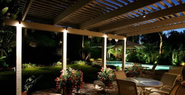 Effective patio lighting: Your outdoor living space must also be lit in a way that it is not only aesthetically pleasing, it must make your outdoor room an enjoyable space to be in.